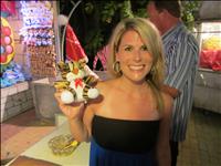 thumbnail of Collecting my prize!